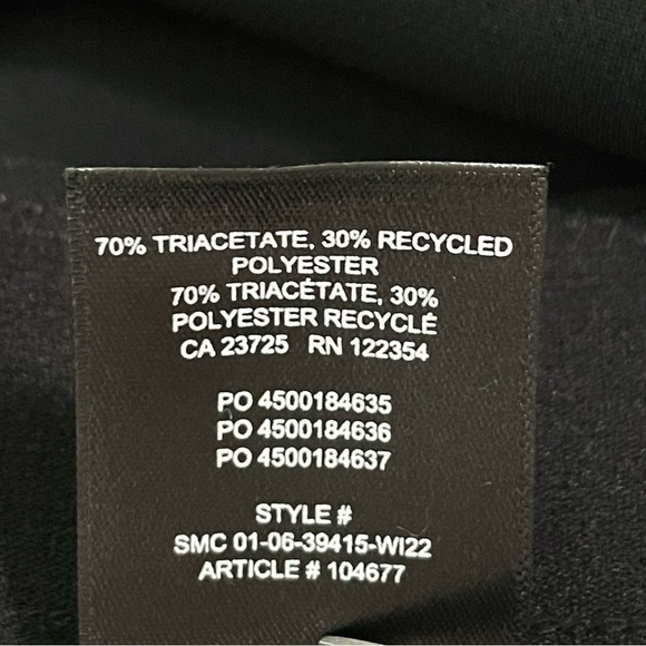 Aritzia Babaton Cassatt High Waist Slit Hem Slim Suiting Pant Black - Picture 15 of 16